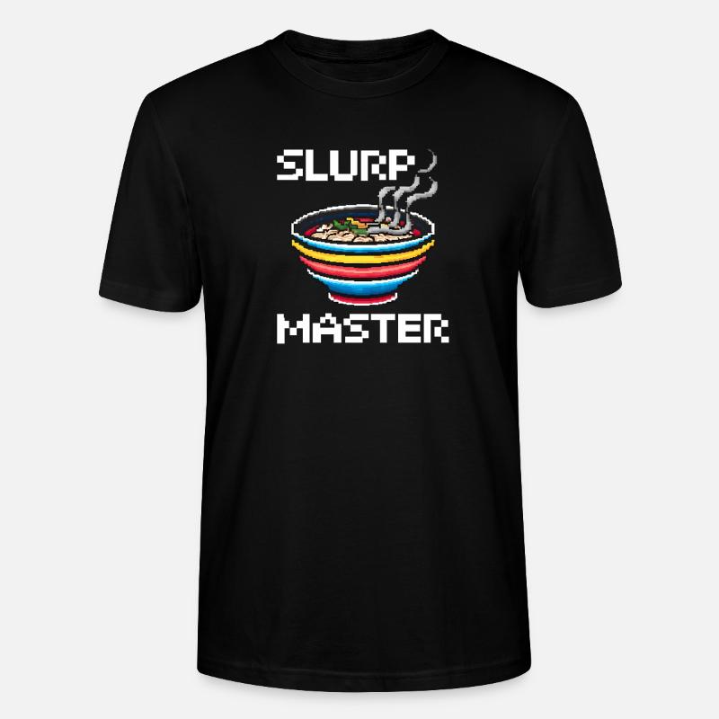Pixel Art Ramen - T-shirt bio CRAFTER Stanley Stella Unisexe - noir