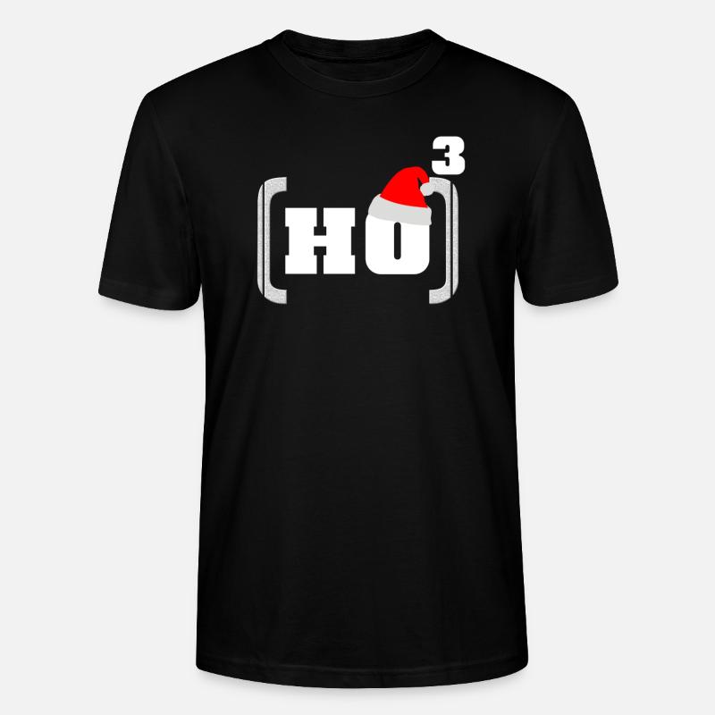 Hohoho Maths Christmas - Stanley/Stella CRAFTER Unisex Organic T-Shirt - black