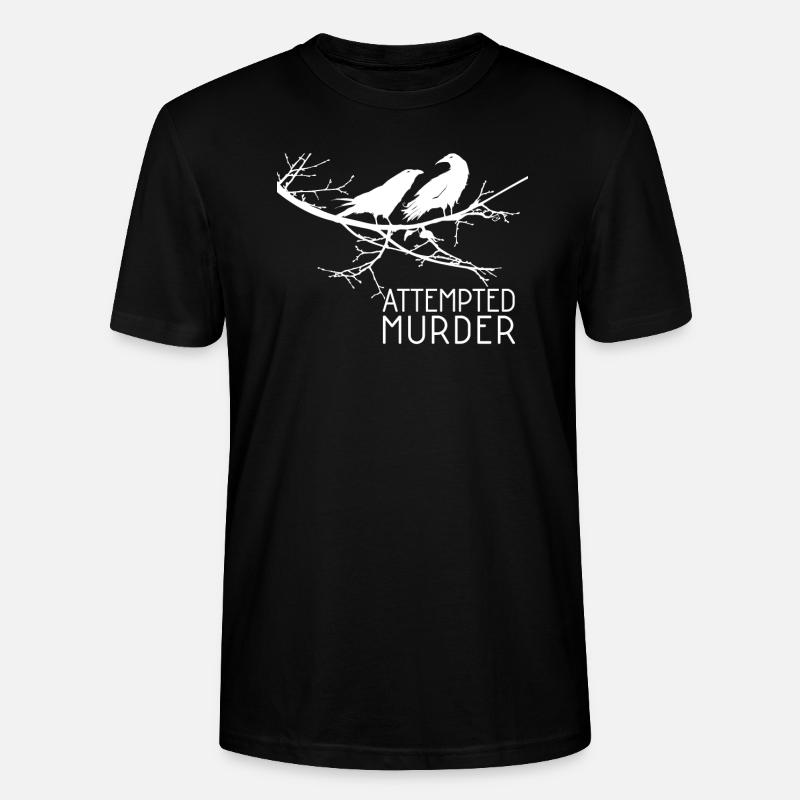 Attempted Murder - Bird - Stanley/Stella Unisex Bio-T-Shirt CRAFTER - Schwarz