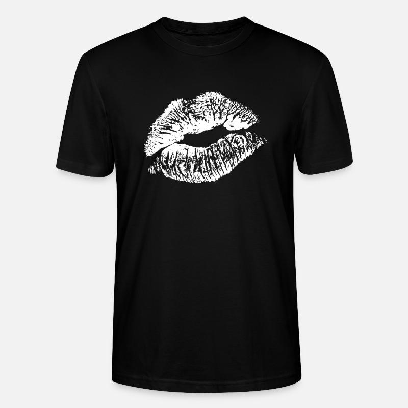 Lips White - Stanley/Stella Unisex Bio-T-Shirt CRAFTER - Schwarz