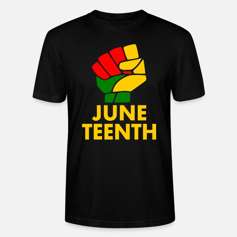 juneteenth - Stanley/Stella Unisex Bio-T-Shirt CRAFTER - Schwarz