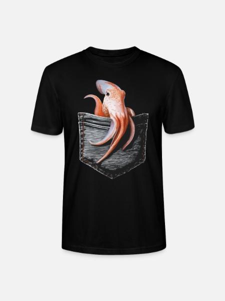 Tintenfisch - Stanley/Stella Unisex Bio-T-Shirt CRAFTER - Schwarz
