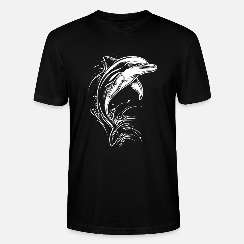 Delfin - Stanley/Stella Unisex Bio-T-Shirt CRAFTER - Schwarz