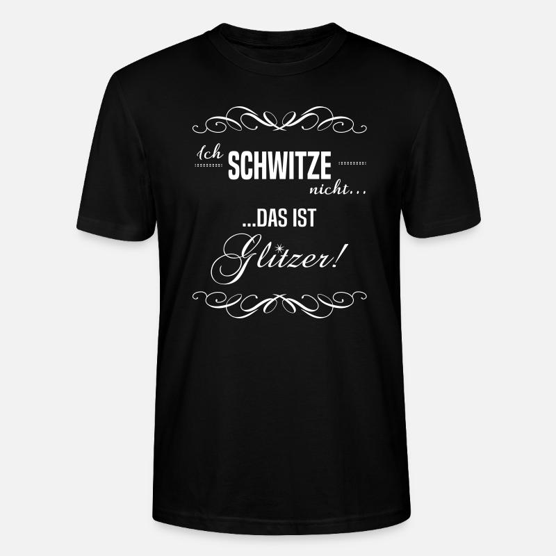 Ich schwitze nicht! - Stanley/Stella Unisex Bio-T-Shirt CRAFTER - Schwarz