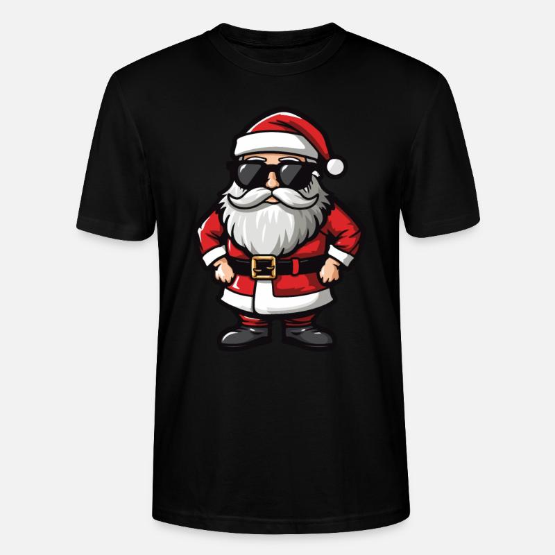 Père Noël Comic Santa - T-shirt bio CRAFTER Stanley Stella Unisexe - noir