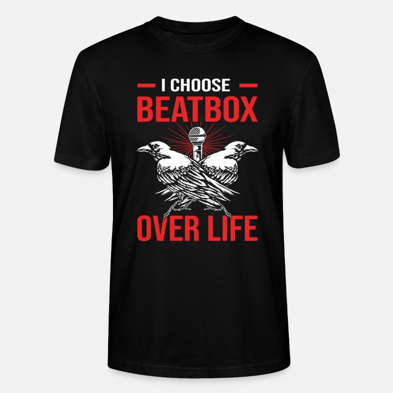 Beatbox - Stanley/Stella Unisex Bio-T-Shirt CRAFTER - Schwarz