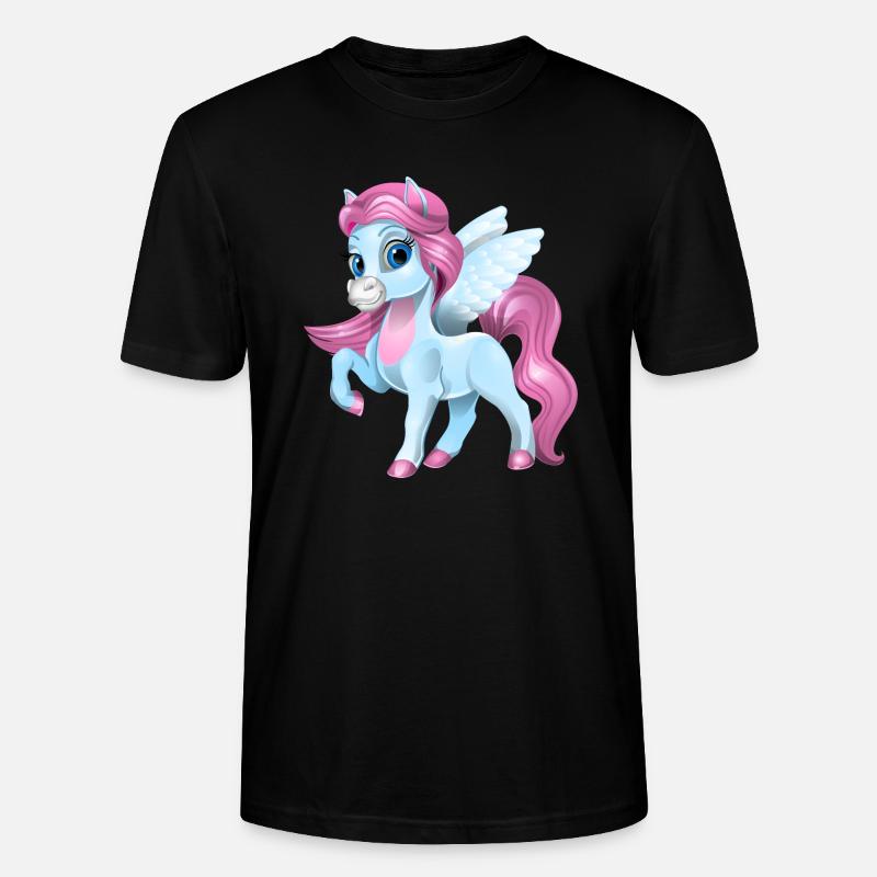 Einhorn - Stanley/Stella Unisex Bio-T-Shirt CRAFTER - Schwarz