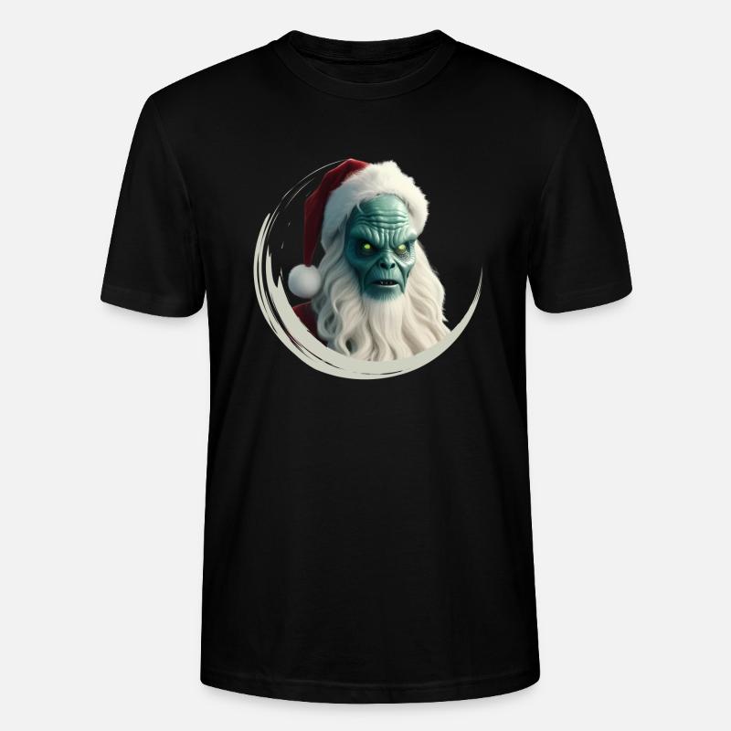 intergalactic christmas - Stanley/Stella Unisex Bio-T-Shirt CRAFTER - Schwarz