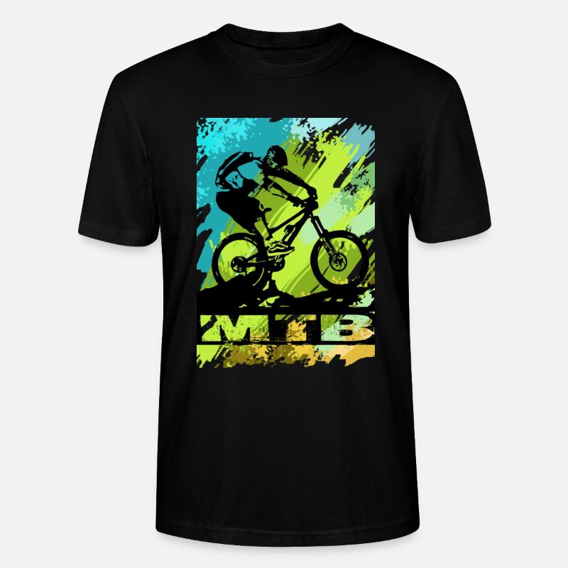 Vélo VTT - T-shirt bio CRAFTER Stanley Stella Unisexe - noir