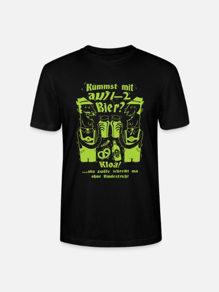 Lustige Biertrinker - Stanley/Stella Unisex Bio-T-Shirt CRAFTER - Schwarz