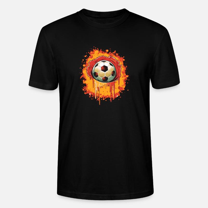 Fußball Ball - Stanley/Stella Unisex Bio-T-Shirt CRAFTER - Schwarz