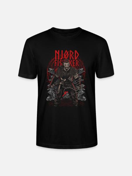 Njørd Fisker - Viking - red - Stanley/Stella Unisex Bio-T-Shirt CRAFTER - Schwarz