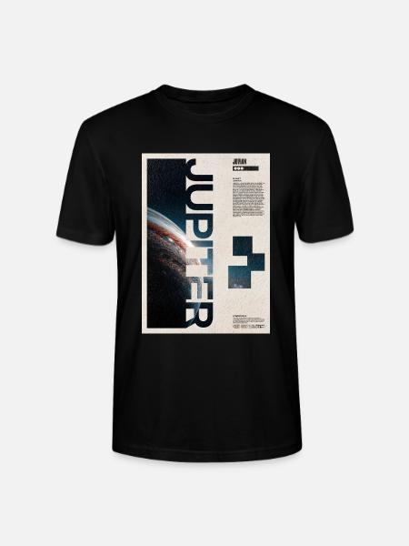 Jupiter-Glyphen-Nacht-Edition - Stanley/Stella Unisex Bio-T-Shirt CRAFTER - Schwarz