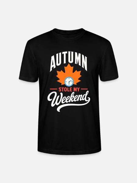Herbst – Autumn Stole My Weekend - Stanley/Stella Unisex Bio-T-Shirt CRAFTER - Schwarz