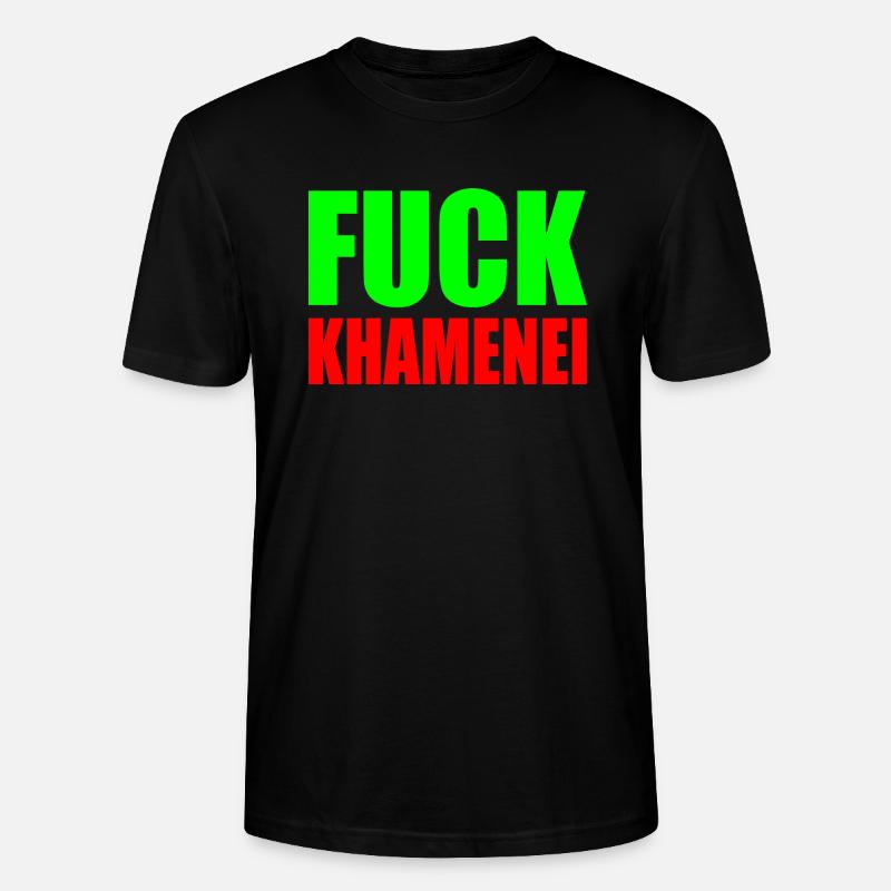 Fuck khamenei Chamenei - iran - Stanley/Stella Unisex Bio-T-Shirt CRAFTER - Schwarz