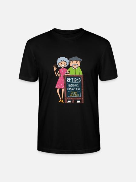 Pensionister under ny ledelse - Stanley Stella CRAFTER unisex økologisk-T-shirt - sort