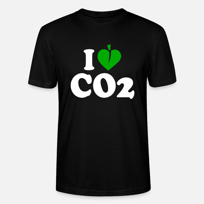 I love co2 - Stanley/Stella Unisex Bio-T-Shirt CRAFTER - Schwarz