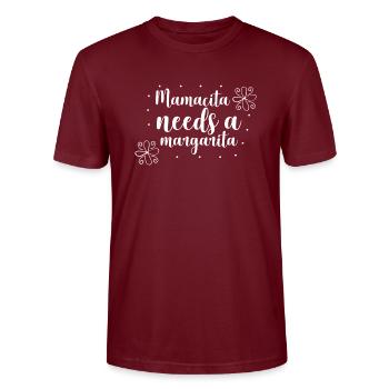 Mamacita a besoin d’une margarita - T-shirt bio CRAFTER Stanley Stella Unisexe - bordeaux - Devant - Alina (178cm) & Michal (187cm)