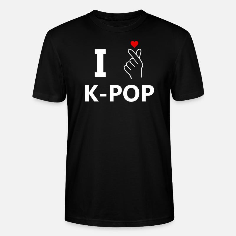 I love K-Pop - Stanley/Stella Unisex Bio-T-Shirt CRAFTER - Schwarz