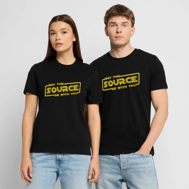 Que la source soit avec vous | Programmeur codeur T-shirt bio CRAFTER Stanley Stella Unisexe