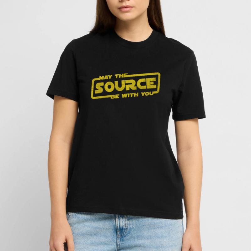 May The Source Be With You | Programmer coder Stanley/Stella CRAFTER Unisex Organic T-Shirt