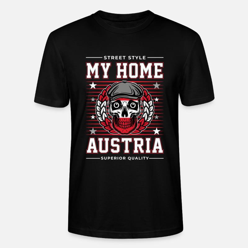 Autriche - T-shirt bio CRAFTER Stanley Stella Unisexe - noir