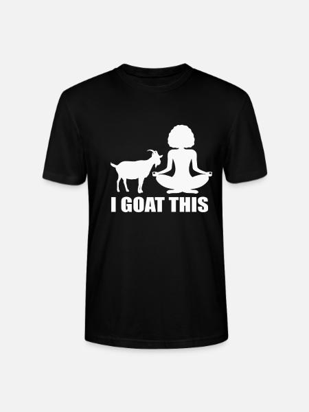 I Goat This Yoga Enthusiast - Stanley/Stella CRAFTER Unisex Organic T-Shirt - black