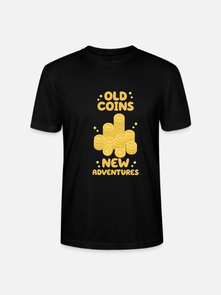 Old Coins New Adventures Numismatics - Stanley/Stella CRAFTER Unisex Organic T-Shirt - black