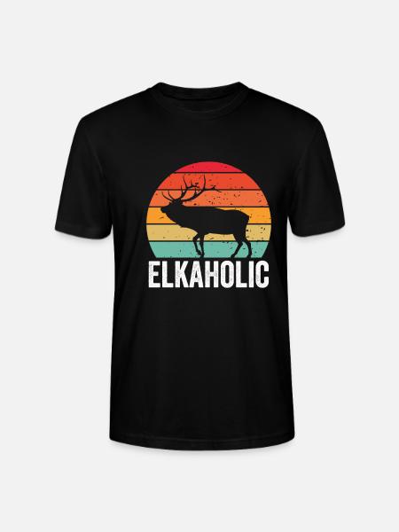 Elchjagd Elkaholische Jäger - Stanley/Stella Unisex Bio-T-Shirt CRAFTER - Schwarz