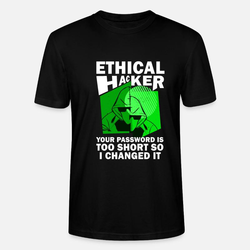 Ethical Hacker Cybersecurity Expertise - Stanley/Stella CRAFTER Unisex Organic T-Shirt - black
