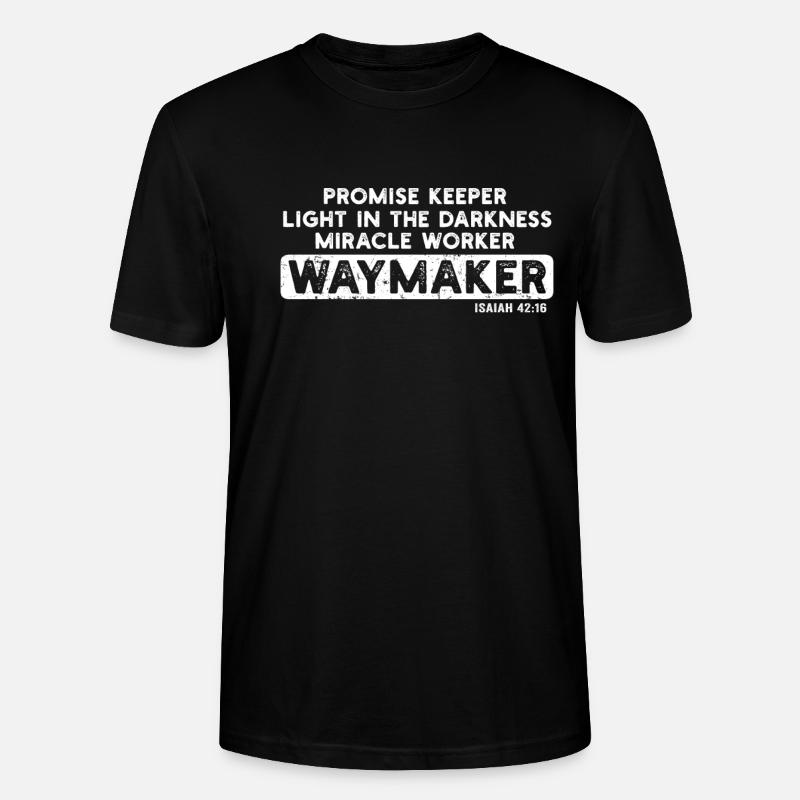 Wegweiser, Versprechenshüter, Wundertäter - Stanley/Stella Unisex Bio-T-Shirt CRAFTER - Schwarz