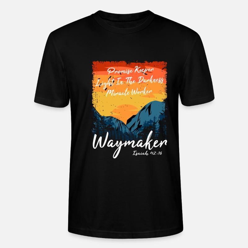 Wegweiser, Versprechenshüter, Wundertäter - Stanley/Stella Unisex Bio-T-Shirt CRAFTER - Schwarz