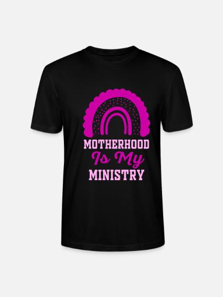 Mutterschaft ist mein Dienst - Stanley/Stella Unisex Bio-T-Shirt CRAFTER - Schwarz