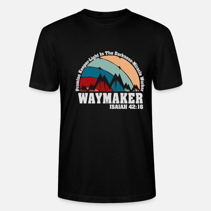 Wegweiser, Versprechenshüter, Wundertäter - Stanley/Stella Unisex Bio-T-Shirt CRAFTER - Schwarz