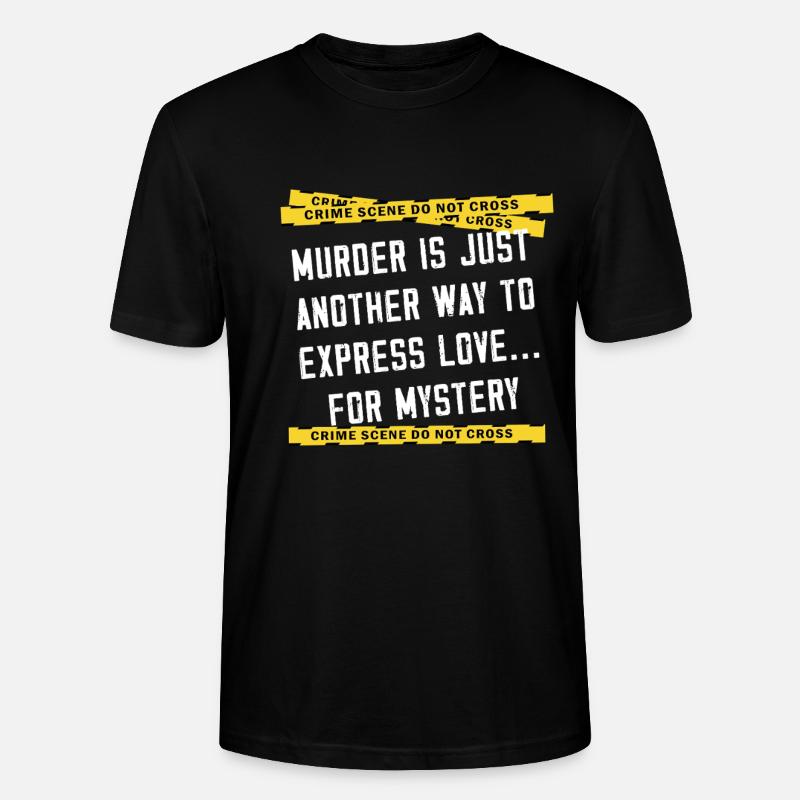 Murder Mystery Dinner Fun Night - Stanley/Stella CRAFTER Unisex Organic T-Shirt - black