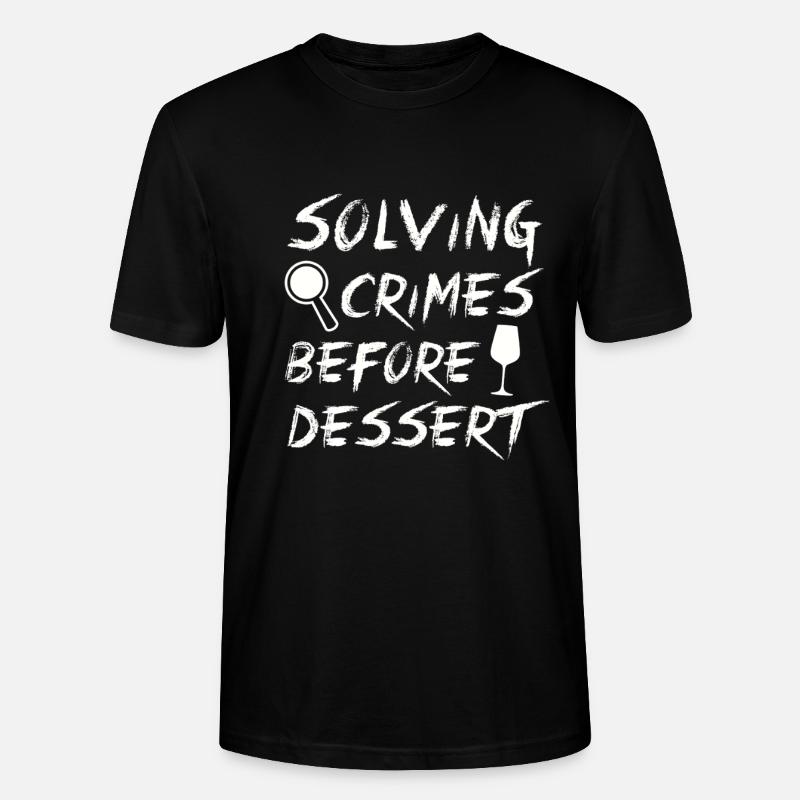 Murder Mystery Dinner Fun Night - Stanley/Stella CRAFTER Unisex Organic T-Shirt - black