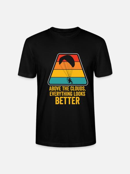 Über den Wolken Paramotor-Enthusiast - Stanley/Stella Unisex Bio-T-Shirt CRAFTER - Schwarz
