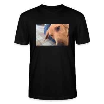 dog take over - Stanley/Stella CRAFTER Unisex Organic T-Shirt - black - Front - Alina (178cm) & Michal (187cm)