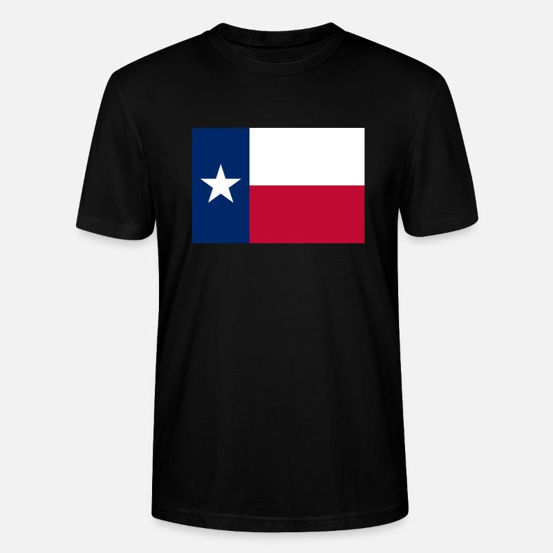 Texas Texas flag drapeau - T-shirt bio CRAFTER Stanley Stella Unisexe - noir