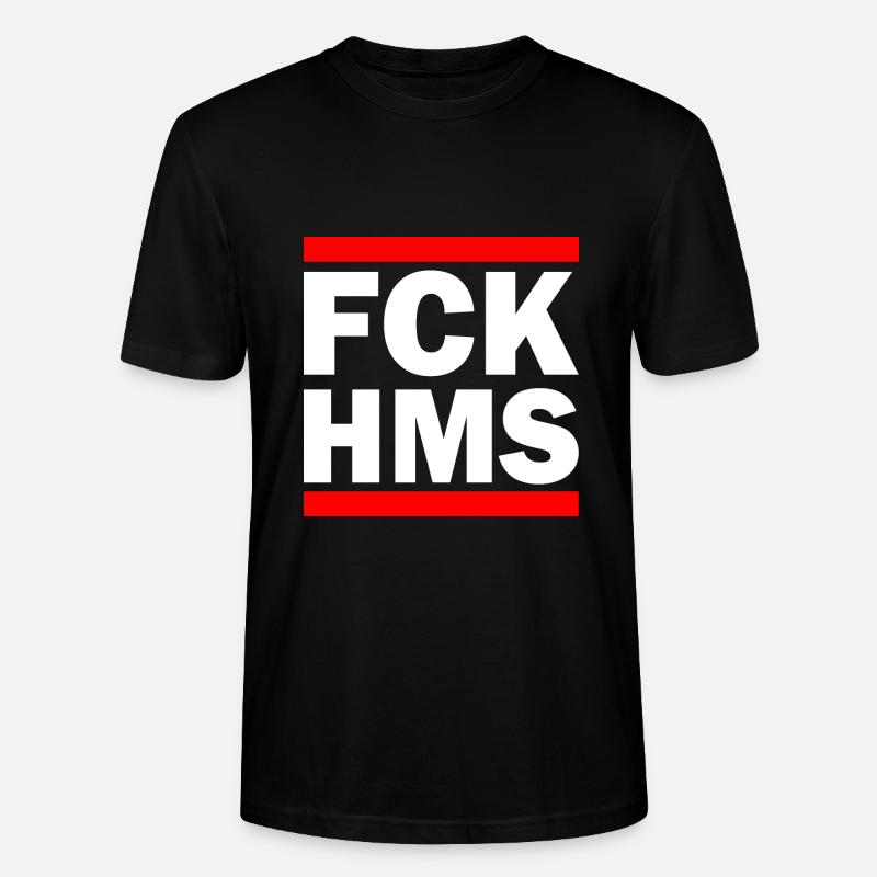 Fck hms - Stanley/Stella Unisex Bio-T-Shirt CRAFTER - Schwarz
