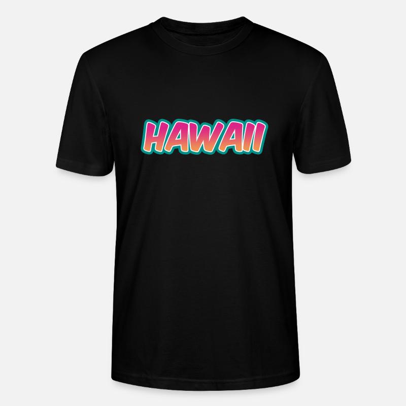 Hawaï - T-shirt bio CRAFTER Stanley Stella Unisexe - noir