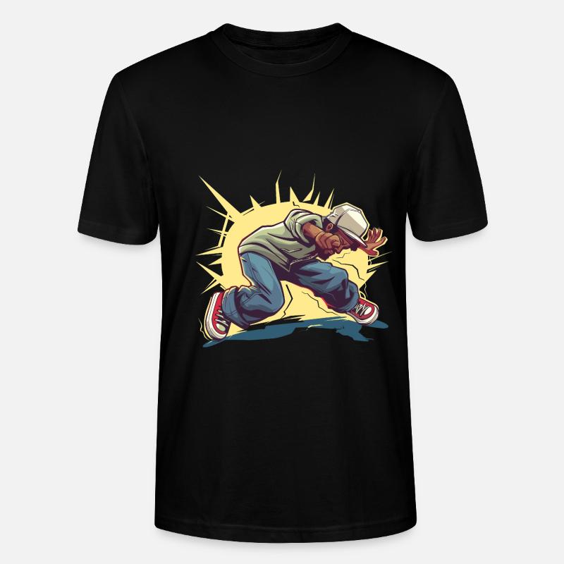Breakdancer Grafik - Stanley/Stella Unisex Bio-T-Shirt CRAFTER - Schwarz