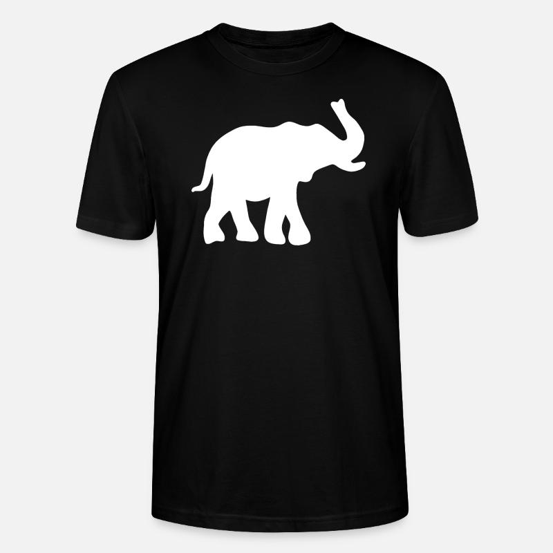Eléphant savane Pachyderme - T-shirt bio CRAFTER Stanley Stella Unisexe - noir