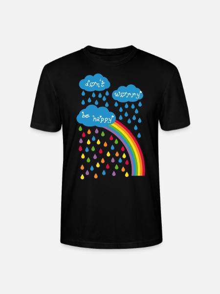 dont worry be happy - Stanley/Stella Unisex Bio-T-Shirt CRAFTER - Schwarz
