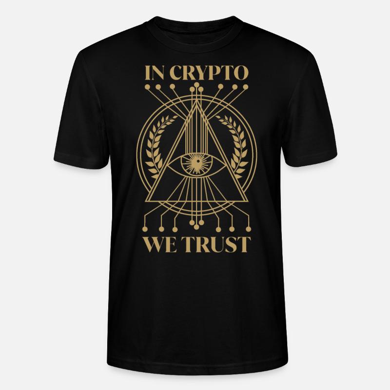 Dans Crypto We Trust Crypto Crypte - T-shirt bio CRAFTER Stanley Stella Unisexe - noir