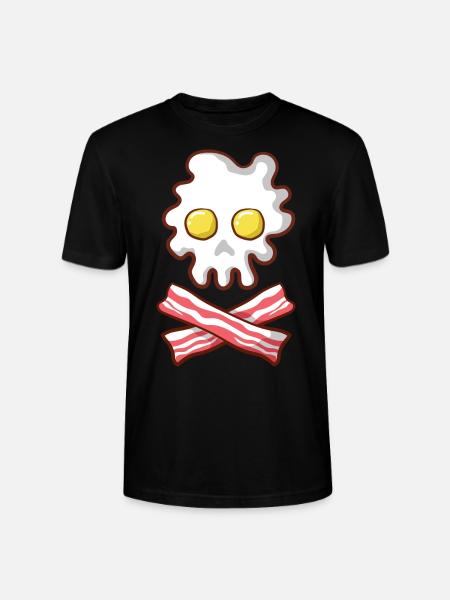 Breakfast Eggs Bacon Gift - Stanley/Stella CRAFTER Unisex Organic T-Shirt - black
