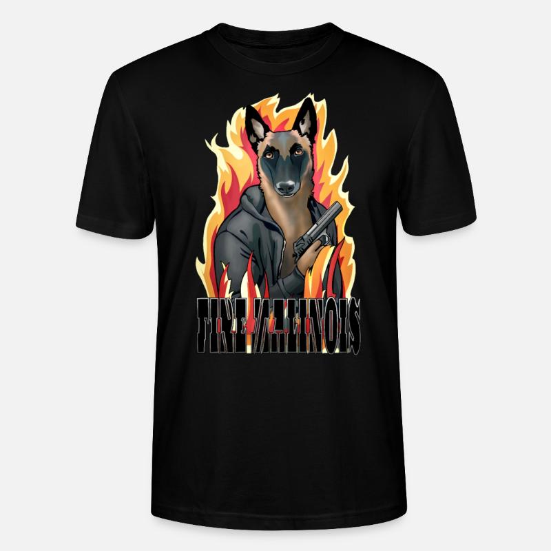 Malinois Badboy - Stanley/Stella Unisex Bio-T-Shirt CRAFTER - Schwarz