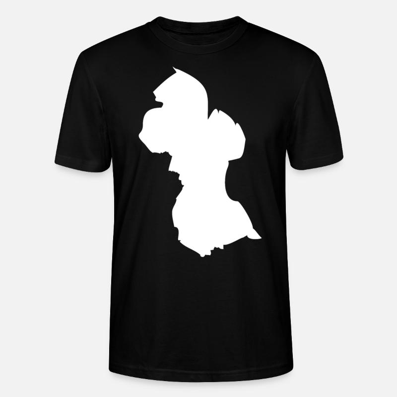 Drapeau de carte Guyane - T-shirt bio CRAFTER Stanley Stella Unisexe - noir