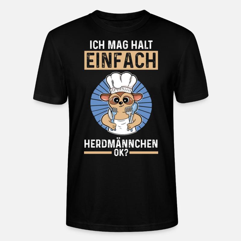 Erdmännchen Herdmännchen - Stanley/Stella Unisex Bio-T-Shirt CRAFTER - Schwarz