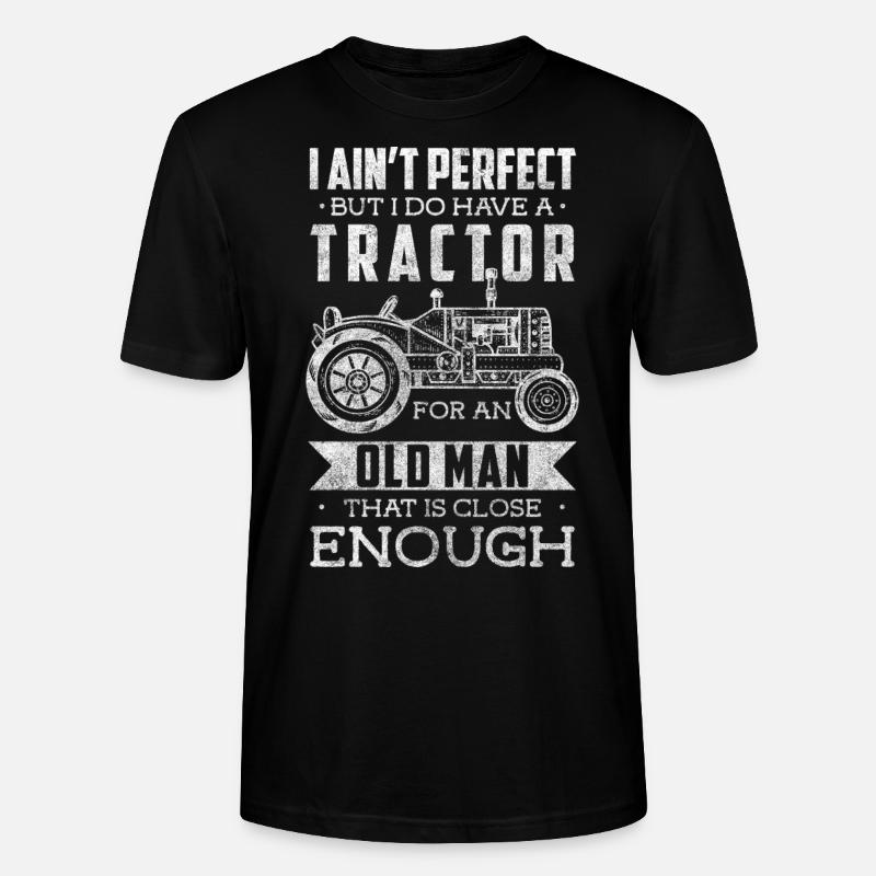 Bauer Bauernhof Acker Ernte - Stanley/Stella Unisex Bio-T-Shirt CRAFTER - Schwarz